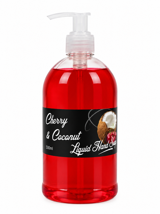 liquid hand soap- cherry and coconut