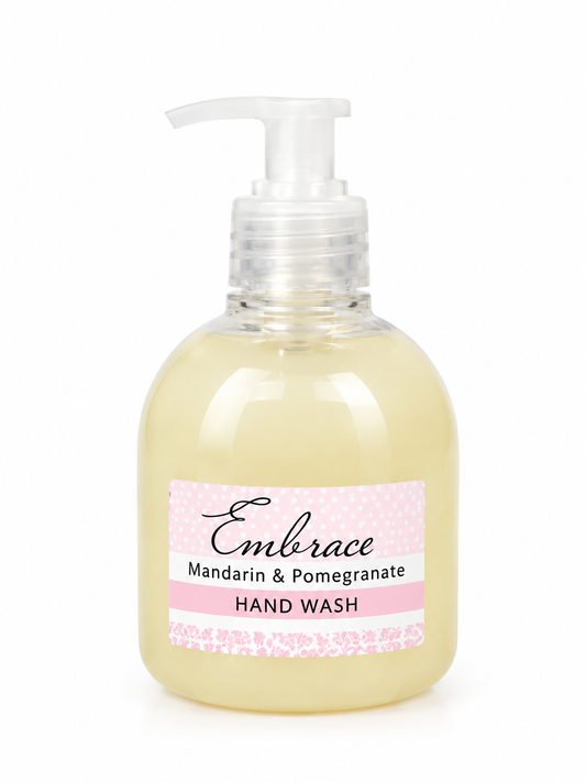 embrace hand wash - mandrin and pomegranate