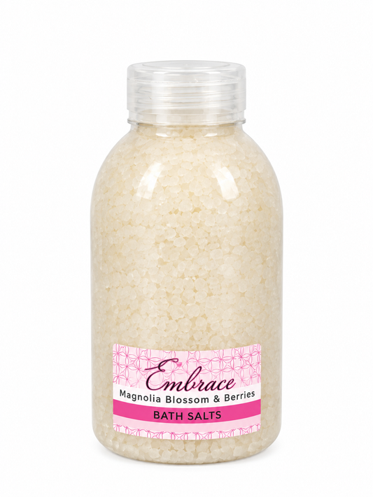 embrace bath salts - magnolia blossom and berries